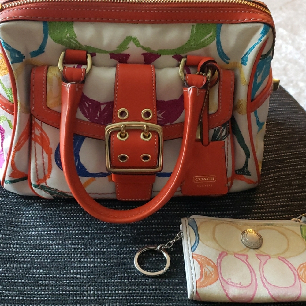Authentic Limited Edition Coach Purse W/ Coin